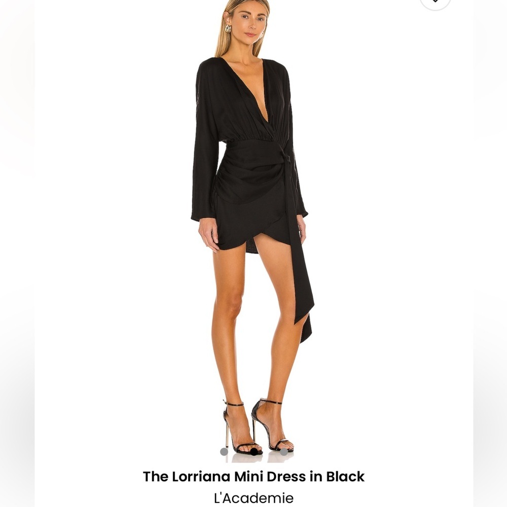 The Lorriana Mini Dress in Black
L'Academie size small NWT